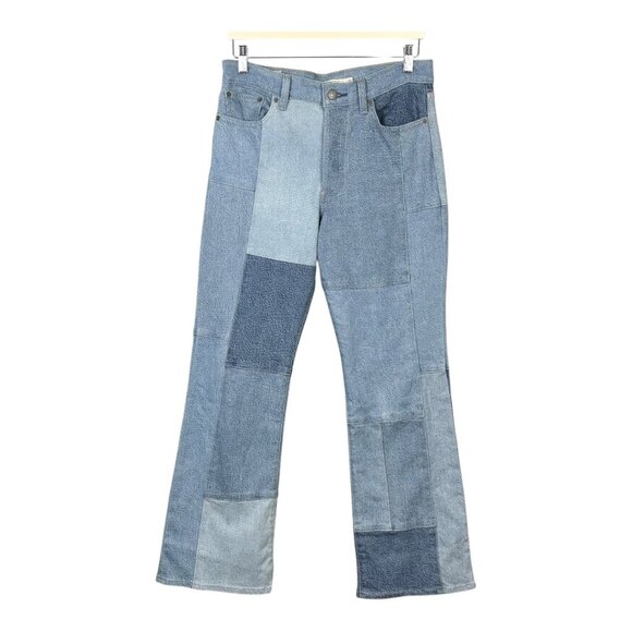Levi's Wedgie Bootcut Premium Denim Patchwork Jeans - Picture 3 of 16